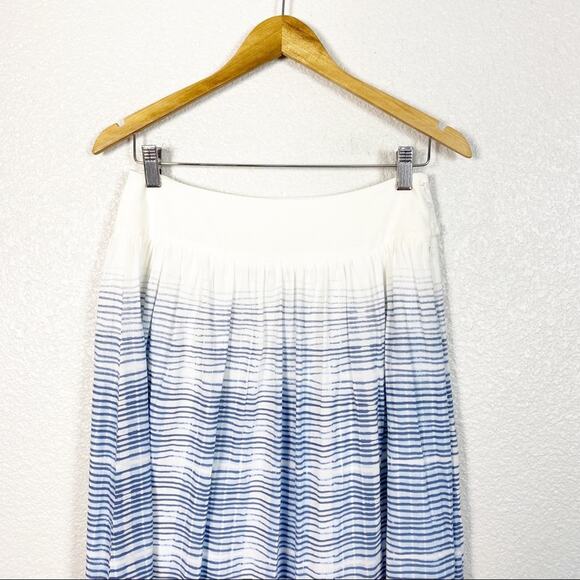 Comptoir Des Cotonniers Womens Francky Blue Striped Maxi Skirt Size X-Small - Picture 3 of 9